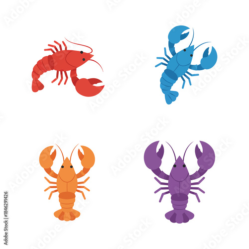 Fresh Lobster on a Rustic Wooden Table with Lemon and Herbs