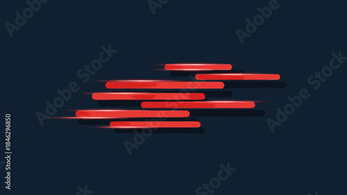 Abstract Red Streaks Motion Blur Effect.