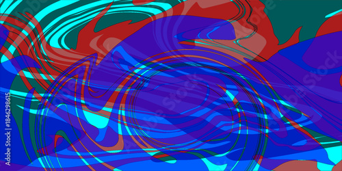 multicolored paint spills on canvas 2