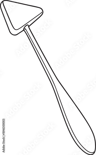Line Art Doctor Reflex Hammer Illustration.eps
