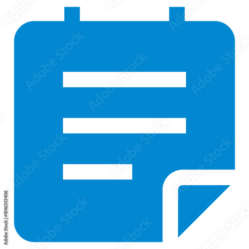 Flat Colored Schedule Icon for Time Planning and Appointment Management