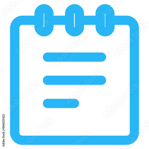 Flat Colored Schedule Icon for Time Planning and Appointment Management