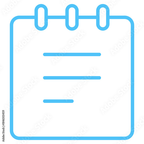 Flat Colored Schedule Icon for Time Planning and Appointment Management