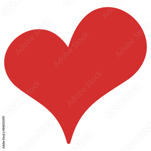 Flat Colored Heart Icon Set in Outline and Solid Style for Healthcare and Social Engagement