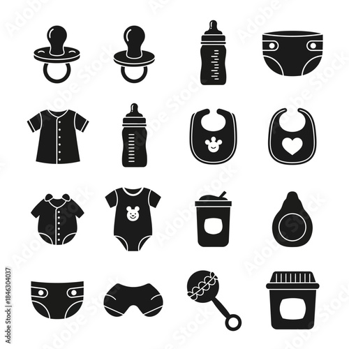 vector set of coffee cups and tea