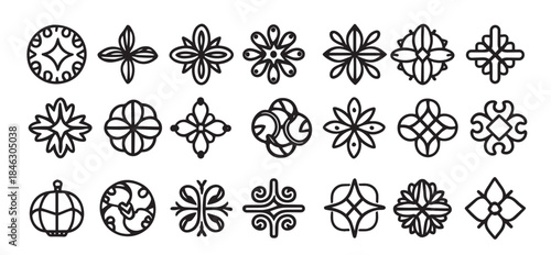 Ornate Borders Minimalist and Refined Illustrations