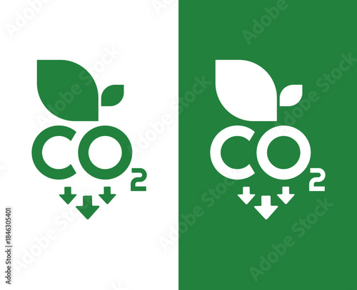 reducing CO2 emissions to stop climate change. green energy background