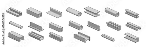 steel products iron profile metal beams and pipes