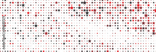 Light Blue, Red vector template with neon stars. Blur decorative design in simple style with stars. Pattern for new year ad, booklets.