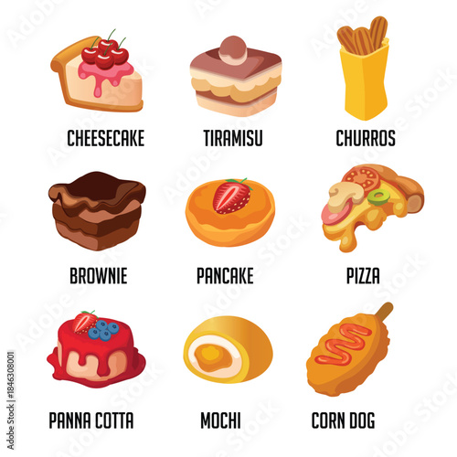 Delicious Assortment of Desserts and Snacks Collection