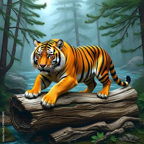 Tiger in the forest