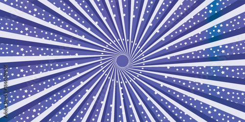 Abstract Night time star burst background.