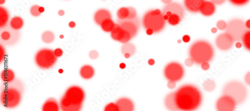 Red bokeh PNG. Soft blurred Red bokeh light glow on transparent background. Ideal for Christmas, valentine  and decorative seasonal graphic. 