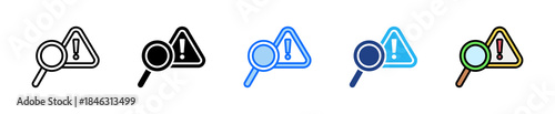Incident Tracking Icon Set Multiple Style Collection