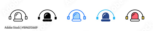 Emergency Support Icon Set Multiple Style Collection