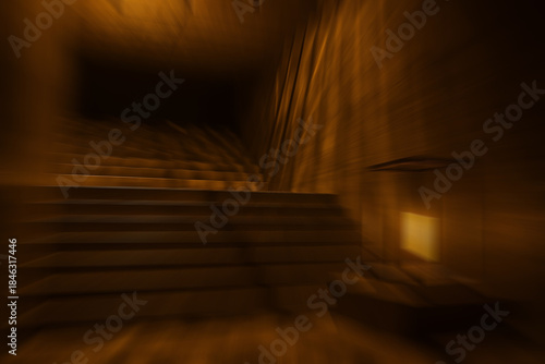 old wooden staircase