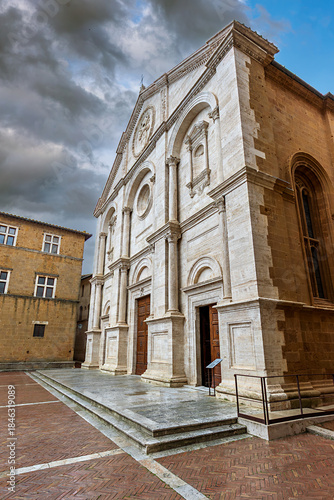 The Pienza Cathedral (Cattedrale di Santa Maria Assunta) is a fine example of Renaissance architecture built in Pienza, Tuscany, commissioned by Pope Pius II.