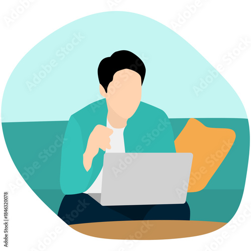 Remote Working Illustration