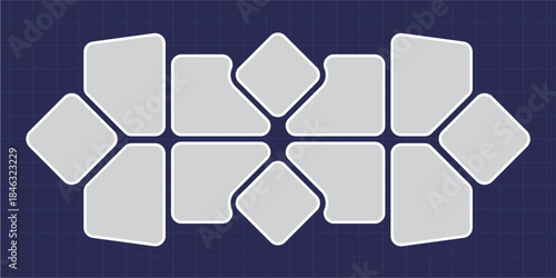 Pictures or photos frame collage layout abstract photo frames and digital photo wall template