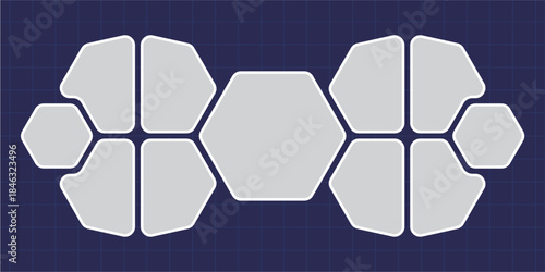 Pictures or photos frame collage layout abstract photo frames and digital photo wall template