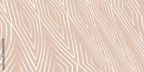 Trendy aesthetic abstract seamless pattern with geometric print. Minimalistic Organic brush stroke, ink texture. Simple design for wallpaper, textile, wrapping, packing, fabric, branding, decoration.