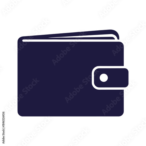 Dark blue wallet icon
