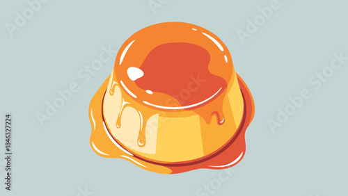 Caramel Pudding Dessert Sweet Creamy Delight.