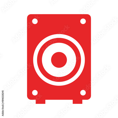 Red Speaker Icon