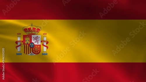 Wallpaper Mural waving flag of spain 4k loop animation Torontodigital.ca