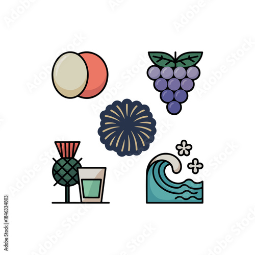 Safari Duo-Tone Icon Set – Epiphany & Three Kings Day Celebrations 