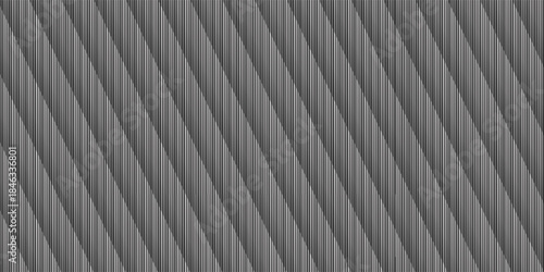 Monochromatic striped pattern with subtle shadows, creating a modern graphic background for design