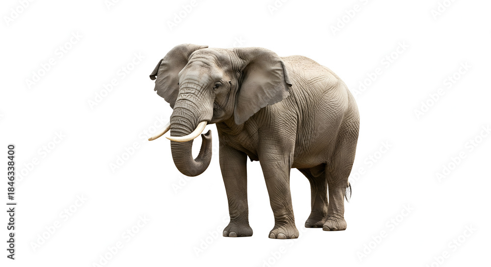 Obraz premium elephant isolated on white background