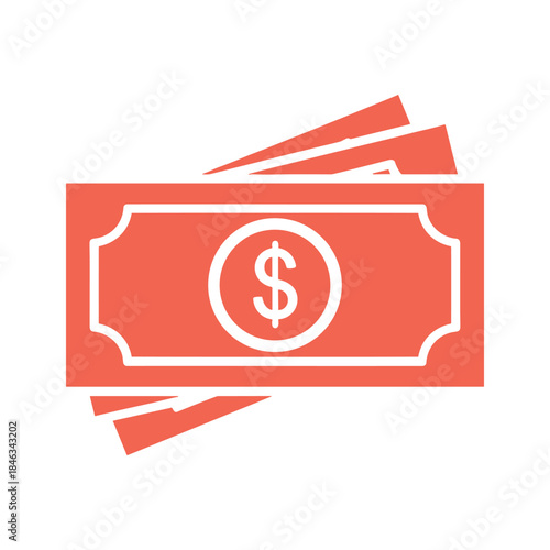 Dollar banknotes icon