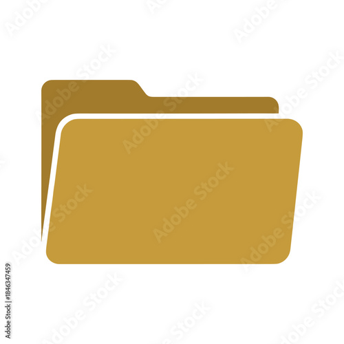 Two yellow folders icon