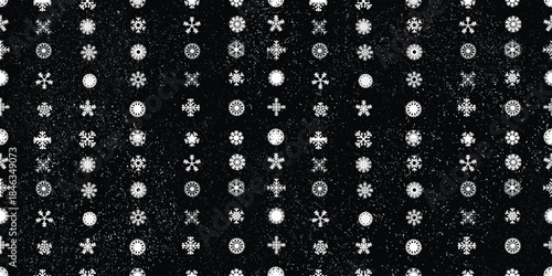 Winter snow endless pattern.Seamless pattern with snowflakes . Christmas snow repeating pattern.Vector
