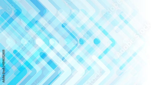 Technology abstract background modern blue digital design with flowing geometric lines and arrows for data communication network concept banner