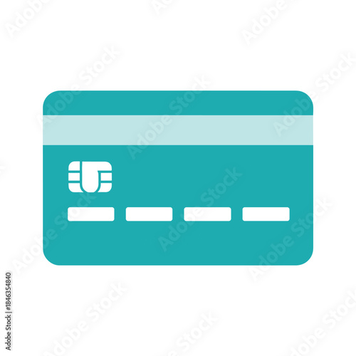 Teal credit card icon