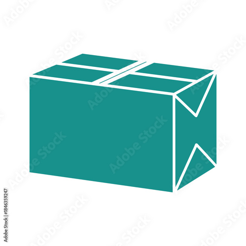 Green box on white background