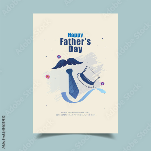 Happy father's day greetings background illustration