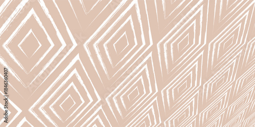 Trendy aesthetic abstract seamless pattern with geometric print. Minimalistic Organic brush stroke, ink texture. Simple design for wallpaper, textile, wrapping, packing, fabric, branding, decoration.