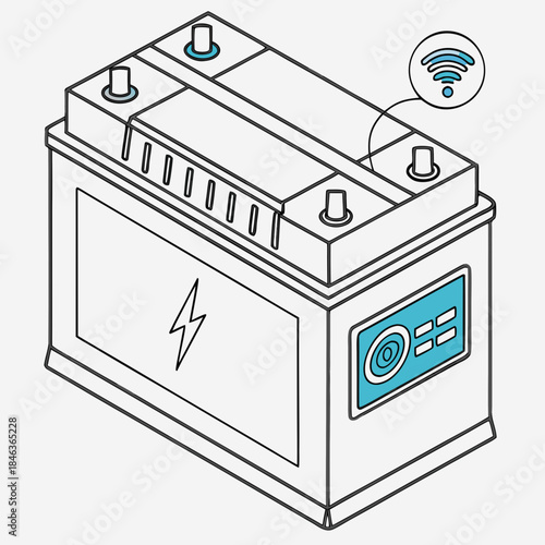 Smart battery unit with wifi connectivity and renewable energy storage