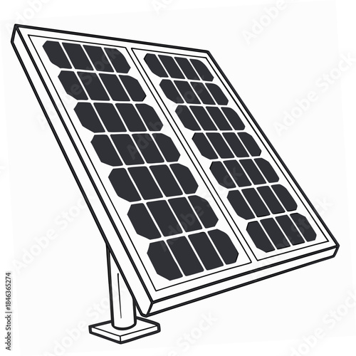 Close up of single solar cell structure showing gl