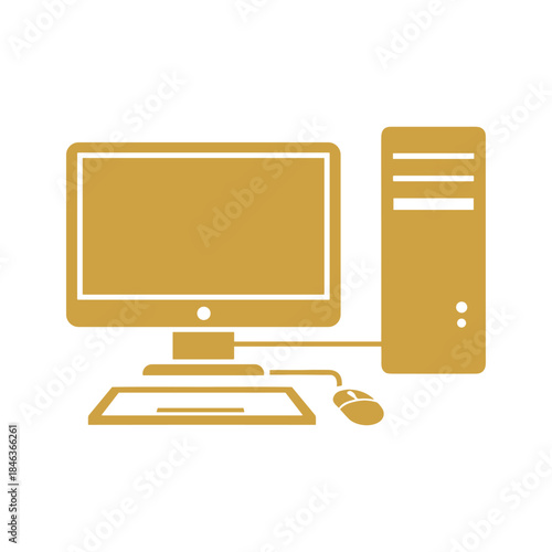 Desktop Computer Illustration