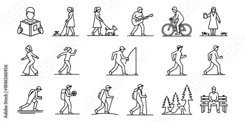 silhouettes of people