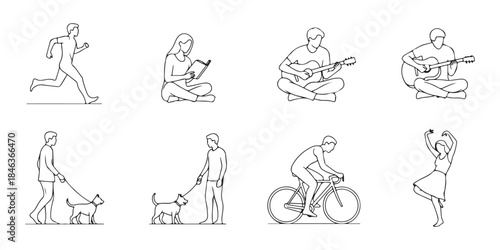 set of hand drawn illustrations