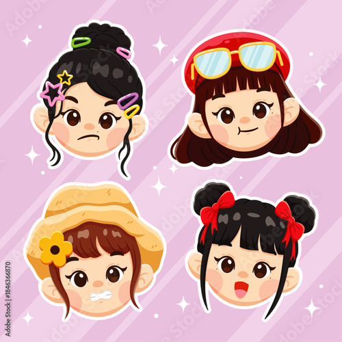 Cute Chibi Face Models