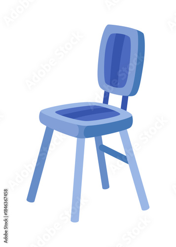 A Stylish Blue Chair Designed Perfectly for Modern Interiors