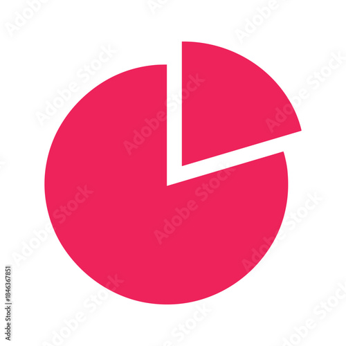 Pink Pie Chart Graphic