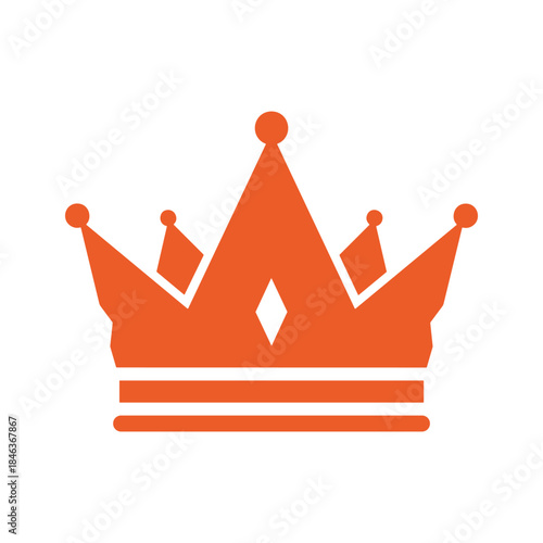 Orange Crown Icon