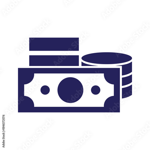 Cash and currency icon